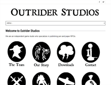 Tablet Screenshot of outriderstudios.com